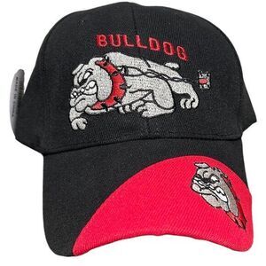 UGA University Of‎ Georgia Bulldog Baseball Cap Hat Adjustable Black Red New